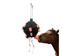 Mimoqk Equine Boredom Toy, Interactive Feed Dispenser, Carrot Play Feeder with Funny Design, Stabile Stall Item with Build, Livestock Enrichment Gear, Treat Training Device for Paddock Use