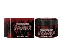 Mimoqk Fake Blood, 50 ml Body and Face Paint Makeup, Realistic Costume Lifeblood for Zombie Vampire Cosplay, 5 pollici ideale per vestiti, occhi, bambini e adulti vestire eventi
