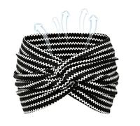 Mimoqk Fascia da donna Boho larga, fascia a turbante attorcigliata, accessorio per testa traspirante da donna, matrimonio, sport festival quotidiano