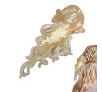 Mimoqk Fermagli Artiglio Acetato per Donne - Spilla decorativa a forma di Medusa,Supporto fermo portatile per Donne Festival Viaggi Foto Famiglia