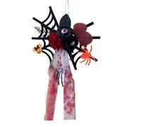 Mimoqk Halloween Decorations, Haunted House Decor, Creepy Skull Spider Ornament, Indoor Hanging Prop, Spooky Wall Window Accent for Home, Party, Festival Use, 19.69x12.2 Inches
