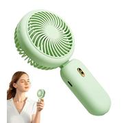 Mimoqk Handheld Small Fan, Forte Wind Foldable Ricaricabile Hand Fan, 3-Speed Cooling Solution, 3,35 x 1,57 x 6,69 Inches, Portatile Outdoor Travel Fan for Sports Games & Camping