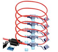 Mimoqk Holder a fuse, 5 supporti per fusibili, circuiti di protezione, supporto elettrico, supporto per auto, auto, protezione per circuiti e circuiti elettrici