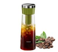Mimoqk Macchina Per Caffè Freddo | Preparatore Caffè E Tè A Pressione | Con Filtro A Maglia Rimovibile E Tenuta Ermetica Per Casa Ufficio Bar Locali Commerciali