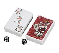 Mimoqk Mazzo di Carte da da viaggio Mahjong a tessere