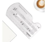 Mimoqk Modello Per Comporre Musica | Righello Modello Per Disegnare Pentagramma | Simboli Di Composizione Note Stencil | Per Disegnare Pentagrammi Partiture Musicali