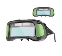 Mimoqk Occhiali da saldatura con oscuramento automatico, occhiali da saldatura LCD, occhiali da saldatura, sensori ad arco avanzati, design leggero e vestibilità comoda per una visione chiara e una