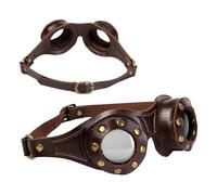 Mimoqk Occhiali da sole steampunk per Halloween, regolabili e alla , adatti per alpinismo, deserto, costume di Halloween, cosplay, convegni di anime e