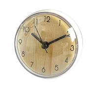 Mimoqk Orologi da parete a batteria, con ventosa, senza ticchettio, piccoli e carini, con forte ventosa, decorativi, per casa, camera da letto, cucina, bagno, specchio, piastrelle, vetro, scuola, aula