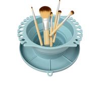 Mimoqk Paint Brush Cleaner, Silicone Paint Tool, Foldable Art Washing Cup, Brush Cleaning Station, Portable Brushs Cleaning Kit for Artists Painters Kids Teens Adults Home Studio Travel