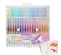 Mimoqk Penne cancellabili,36 Colori Punta Fine Penne Cancellabili | Forniture scolastiche per Scrittura Disegno Colorazione Classe Insegnanti Studenti