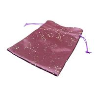 Mimoqk Piccola custodia per gioielli, Borsa piccola per tarocchi modello costellazione, Borsa da viaggio per forniture di divinazione del destino, gioielli, cristalli, orecchini, collane, rune,