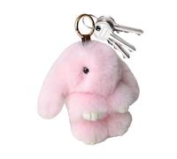 Mimoqk Plush Bunny Keychain, Cute Bag Charm, Rabbit Key Holder Soft Plush, Bunny Charm with Texture for Backpack Purse, Animal Key Accessories, Mini Bunnies Pendant for Travel