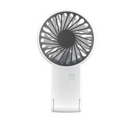 Mimoqk Portable Lash Dryer Fan, Eyelash Extension Cooling Tool, Foldable Stand Mini Air Circulator with 3 Speed Control System, Batteria Powered Personal Fan Device, Salon Beauty Use
