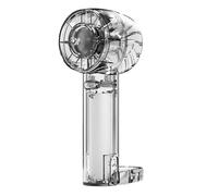 Mimoqk Portatile Handheld Fan, Semiconductor Compress Turbina, Trasparente Aria Conditioner, Usb Ricaricabile Cooling Handheld Fan 3 Speed Settings for Outdoor, Car, 2.13x1.97x6.57 Inches