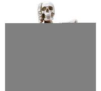 Mimoqk Pumpkin Decorations, Spooky Pumpkin Skull Figurines with Horror Details, Creepy Tabletop Sculptures, Versatile Display for Halloween Party, Bedroom, Cabinet Decor, 4.33 Inches