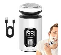 Mimoqk Rasoio Elettrico Senza Fili Impermeabile Rasoio Rasoi Rotanti Per La Casa Auto Viaggi Hotel Esterno Interno Bagno Padre, Papà Piccolo