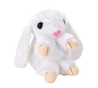 Mimoqk Realistic Bunny Toy, Electronic Interactive Rabbit, Light-Up Singing Plush, Speaking & Dancing Feature, Educational Stuffed Animal for 3+, Easter Gift