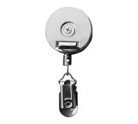 Mimoqk Retractable Towel Clips, Rope Clamp Holder, 60cm Length Towel Clip with Extendable Cord, Non Slip Metal Fastener, Laundry Clip Set with Strong Grip, Hanging Clips for Kitchen Bathroom