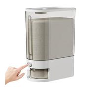 Mimoqk Rice Storage, Food Holder Container, Leakproof Moisture Proof Design, Trasparente Body, Stackable Build, Eccellente per cucina Pantry, Outdoor Meal Prep, Ristorante Bulk Use