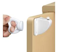 Mimoqk Serrature magnetiche invisibili per armadietti, serrature magnetiche per armadi, serrature di sicurezza per armadietti, serratura 'armadio con colla e vite, serratura invisibile per