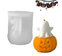 Mimoqk Stampo in Silicone 3D,Forma di Fantasma Tenendo una per Resina epossidica | Accessorio di Produzione Facile Sformatura per Sapone Cera Argilla Resina Desserts