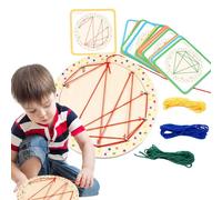Mimoqk Tavola da gioco matematica in legno | Giocattolo educativo matematico con illustrazioni | Vassoio da gioco con 20 carte e 4 strisce, per ragazze ragazzi scuola e viaggi