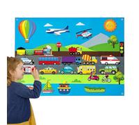 Mimoqk Tavole con storie in feltro per bambini in età prescolare | Storie in feltro fai da te Story Board in flanella per la scuola materna - Set di tabelloni multifunzionali in sfocato con