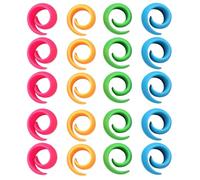 Mimoqk Thread Spool Hugger, Sewing Threads Holders, Slim Grip Wraps Organizer, Knot Free Yarn Management, Spool Stopper for Beginner, Enthusiast, Crafters, 20 pezzi set, 1,1 x 1,1 pollici