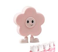 Mimoqk Tooth Box, Flower Shape Storage Organizer Case with Tweezer, Tooth Case, Durable Portable Organizer, Compact Travel-Friendly Design, Kids Storage Solution for Boys Girls Kids Birthday