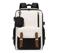 Mimoqk Travel Backpack, Carry On Bookbag, Water Resistant Design, Cofortable Shoulder Straps, Laptop Storage for School, Work, Airplane, Hiking, Commute Use, 16,93 x 11,81 x 7,09 pollici, multicolore