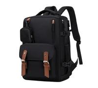 Mimoqk Travel Backpack, Carry On Bookbag, Water Resistant Design, Comfortable Shoulder Straps, Laptop Storage for School, Work, Airplane, Hiking, Commute Use, 16.93x11.81x7.09 inches