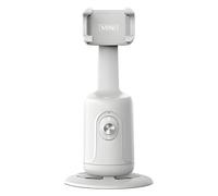 Mimoqk Treppiede Intelligente con Tracciamento Facciale per Smartphone - Supporto per Smartphone con Rotazione Automatica a 360°,Accessorio per Riprese in Studio Domestico Ufficio Palestra Cucina