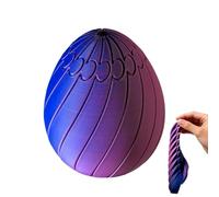 Mimoqk Twisty Fidget Egg, Easter Stress Relief, Puzzle Toy with Rotating Design, Fidget Egg for Boys Girls Students Travelers, Home Office Classroom Car Rides Airplane, Portable Toy for Travel