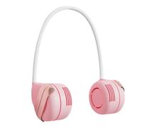 Mimoqk Ventilatore portatile da collo ricaricabile, raffreddamento rapido, 3 velocità, indossabile, senza pale, 3,5 W, ventilatore personale per interni ed esterni, per campeggio, sport, escursionismo