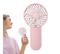 Mimoqk Ventilatore portatile ricaricabile, ventilatore di raffreddamento USB a 3 velocità | con gancio 1200 mAh silenzioso ventilatore portatile 3500-6500 giri/min - per bambini adulti studenti estate