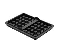 Mimoqk Waffle Baking Mold, Non Stick Tray, Cookie Pan with Easy Release, Dessert Plate with Heat Resistance, Kitchen Tool, 8.46x5.71x0.98 Inches Pancake Snack Maker for Air Fryer Cake Cookie