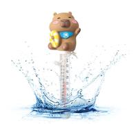 Mimoqk Water Gauge Tool, Floating Capybara Tester, Waterproof Pool Gauge, Funny Swimming Pool Tester Easy-Read Water Gauges for Indoor Outdoor Home Spa Kids Boys Girls