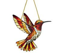 Mimoqk Window Sun Catcher, Window Sun Catcher, Butterfly Window Ornament, Stained Glass Sun Catcher, Kingfisher Butterfly Ornament, Acrylic Window Decor, Hangable Window Ornament, for Bedroom Living R