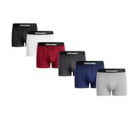 mimosso Confezione da 6 boxer da uomo, comodi boxer in cotone biologico, traspiranti ed elastici, non tagliano, ideali per tutti i giorni e il lavoro, multicolore, 6 pezzi, XXL