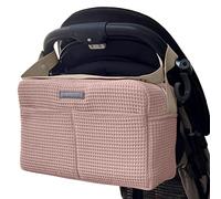 MIMUSELINA Borsa Passeggino Senza Ganci | Borsa per Passeggino Impermeabile e di Grande Capacità con 7 Tasche | Organizzazione Totale e Uso a Spalla | Prodotta in Spagna