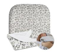 MIMUSELINA Copertina Neonato Invernale in Cotone | Coperta Invernale Neonato 70x90cm Calda e Morbida | Coperta Lettino e Culla Avvolgi Bambino | Ideale per Inverno e Mezze Stagioni | Botanic