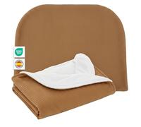 MIMUSELINA Copertina Neonato Invernale in Cotone | Coperta Invernale Neonato 70x90cm Calda e Morbida | Coperta Lettino e Culla Avvolgi Bambino | Ideale per Inverno e Mezze Stagioni | Latte