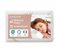 MIMUSELINA Cuscino Memory Foam Bambini 50x30x5,5 cm | Cuscino Antisoffoco Neonato in Schiuma Viscoelastica Traspirabile | Cuscini letto e Culla con Rivestimento Aloe Vera Sfoderabile e Lavabile