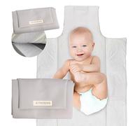 MIMUSELINA Fasciatoio Portatile Neonato | Fasciatoio da Viaggio Pieghevole, Impermeabile e Leggero | Esterno in Similpelle, Senza BPA | Ideale come Regalo Neonato | Fatto a Mano in Spagna