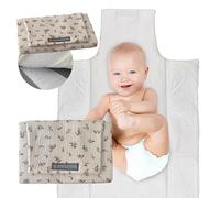 MIMUSELINA Fasciatoio Portatile Neonato | Fasciatoio da Viaggio Pieghevole, Impermeabile e Leggero | Esterno 100% Cotone, Senza BPA | Ideale come Regalo Neonato | Fatto a Mano in Spagna