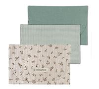 MIMUSELINA Organizer Porta Pannolini da Borsa - Porta Pannolini e Salviette da Borsa Impermeabili - Organizer Pannolini Ideale per Accessori per Neonato (Wafle Mint/Bamb Mint/Ecru)