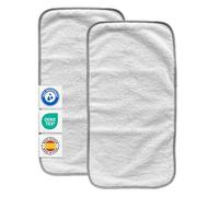 MIMUSELINA Set da 2 Coprifasciatoio in Spugna 100% Cotone | Copri Fasciatoio Neonato Universale Impermeabile 59x30 cm | 2 Asciugamani Neonato per Fasciatoio Certificato OEKO-TEX