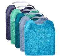 MIMUSELINA Set di 5 Bavaglini Neonato Impermeabili BLW in Spugna | Cotone Premium Oeko-Tex | Set Pappa Svezzamento Neonati | Grandi Bavaglini Asilo con Elastico al Collo | Realizzati a mano Spagna