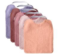 MIMUSELINA Set di 5 Bavaglini Neonato Impermeabili BLW in Spugna | Cotone Premium Oeko-Tex | Set Pappa Svezzamento Neonati | Grandi Bavaglini Asilo con Elastico al Collo | Realizzati a mano Spagna